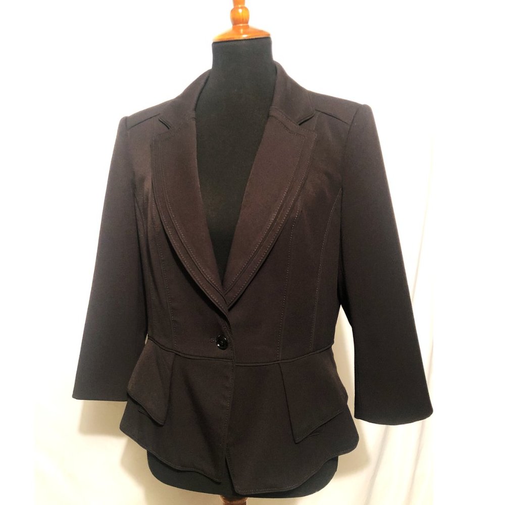 White House Black Market Seasonless Peplum Jacket/